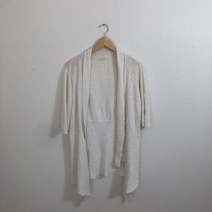 Eillen Fisher Linen White Cardigan